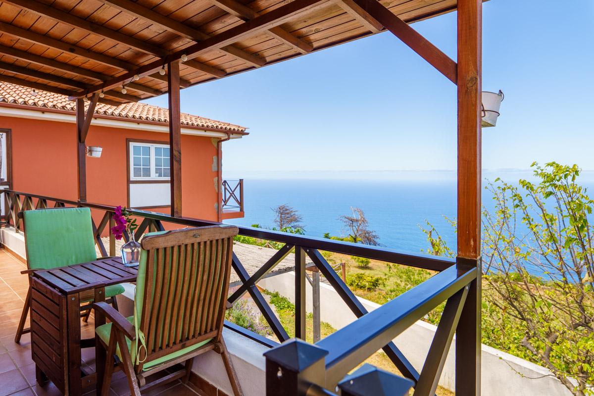 Terraza de la casa El Verode en Finca La Espiral